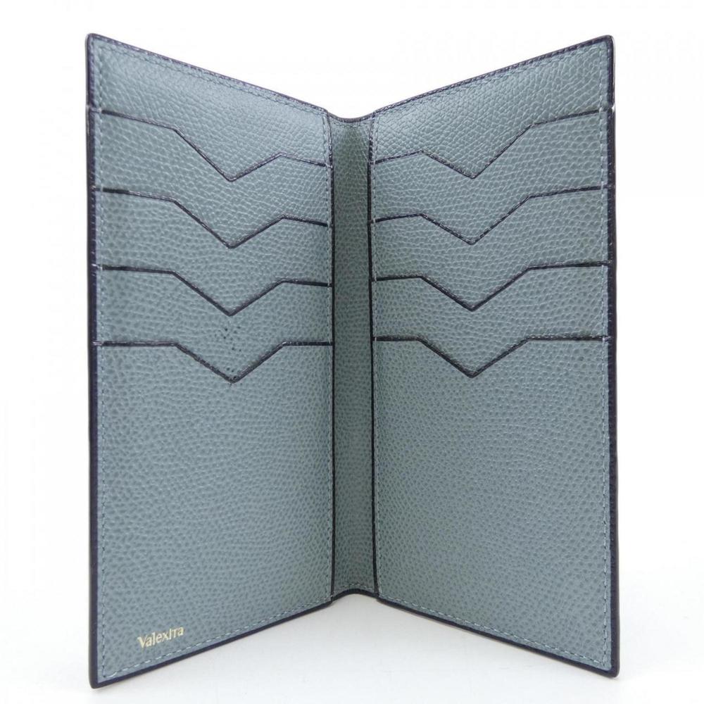 VALEXTRA Leather Bifold Wallet in Black - Picture 4 of 5